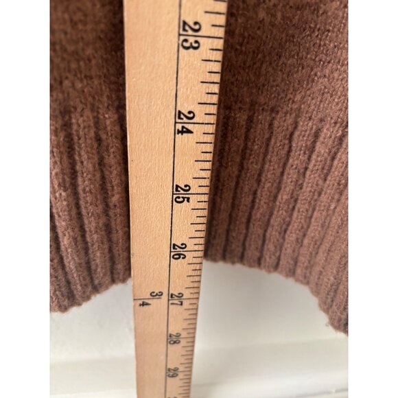 Vintage Inspired VIGOSS Brown Cardigan With Aztec  Pattern Button Closure - Picture 10 of 11